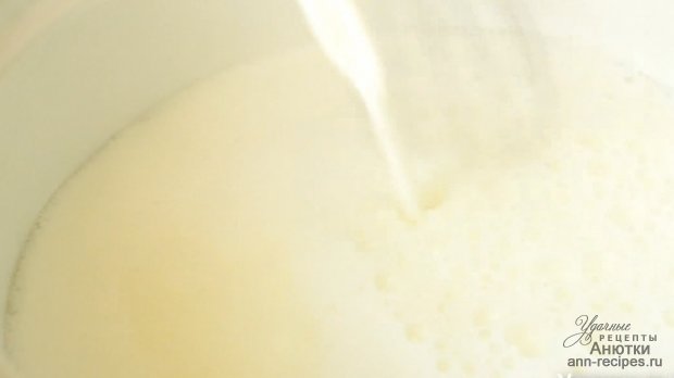 Кисель молочный, с изюмом