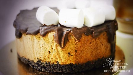 Воздушный десерт из шоколада и маршмеллоу